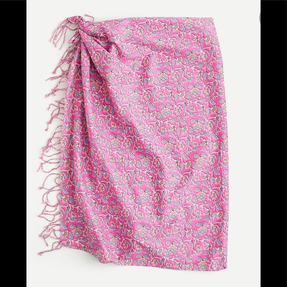 NWT J CREW BLOCKPRINT WOVEN SCARF